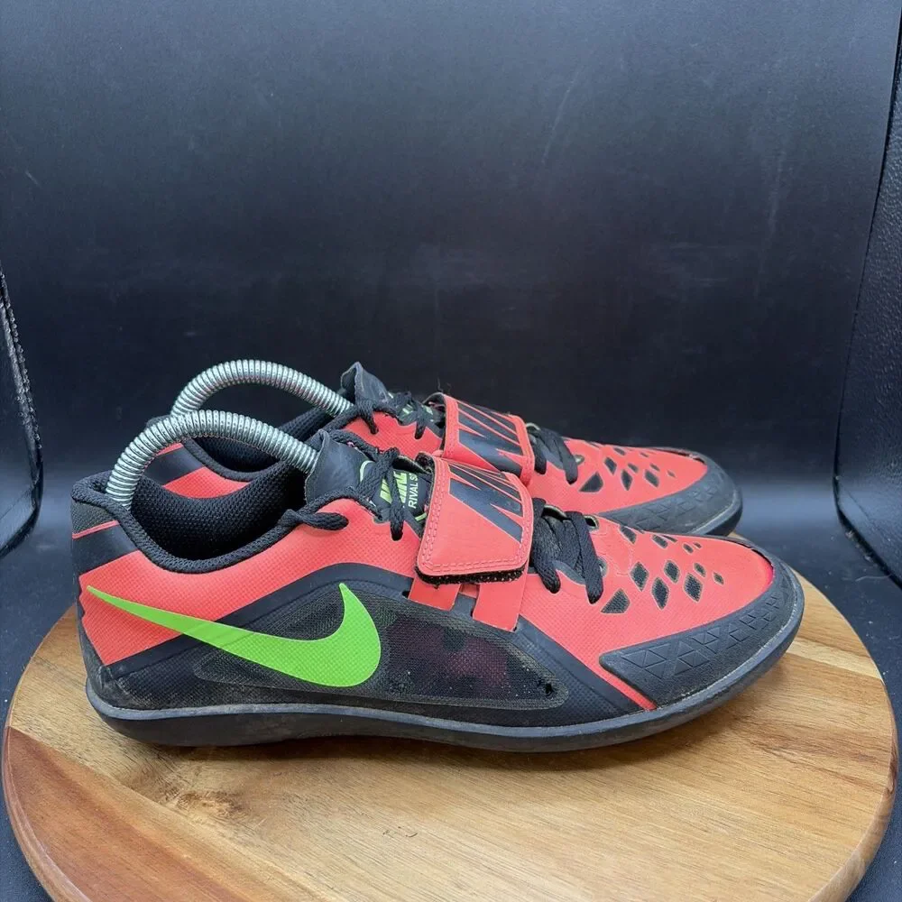 Nike Zoom Rival SD 2 Mens Size 7.5 Track Field Throwing Shoes Red Black Sneakers